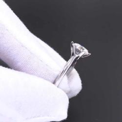 Fashion sterling silver 925 jewellery moissanite diamond ring 5ct moissanite ring with GRA certificate