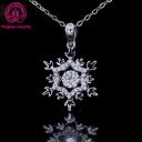 Necklace moissanite 0.5ct VVS D grade round shape sterling silver 925 moving moissanite necklace for women