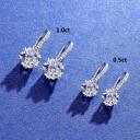 925 sterling silver earring moissanite diamond earrings with A certificate