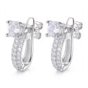 925 Sterling Silver D Color Moissanite Detachable Hoop Earrings Convertible Stud Earring