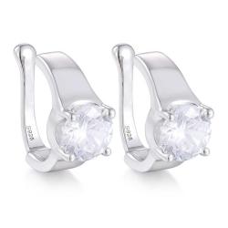 Exquisite 925 Sterling Silver VVS D Moissanite Cuff Earring