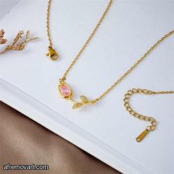 Lot of 12 Gold Chain Color Crystal Tulip Flower Necklace