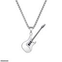 Lot of 12 925 Silver Guitar Necklaces