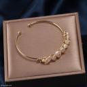 Lot of 12 Freshwater Pearl Open Cuff 14k Gold Plated Bracelet