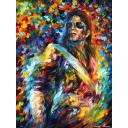 Gallery value USD10600 LEGENDARY MICHAEL JACKSON - PALETTE KNIFE Oil Painting On Canvas By Leonid Afremov