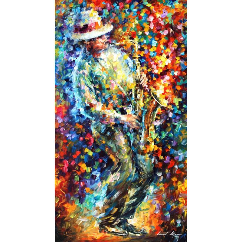 Gallery value USD13400 MR. RIPLEY - PALETTE KNIFE Oil Painting On Canvas By Leonid Afremov