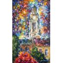 Gallery value USD11100 STORY OF TIME - PALETTE KNIFE Oil Painting On Canvas By Leonid Afremov