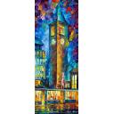 Gallery value USD15500 TOWER OF ILLUSIONS - PALETTE KNIFE Oil Painting On Canvas By Leonid Afremov