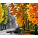 Gallery value USD16900 AUTUMN COLORS - PALETTE KNIFE Oil Painting On Canvas By Leonid Afremov