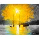 Gallery value USD14400 BAJA CALIFORNIA B&W - PALETTE KNIFE Oil Painting On Canvas By Leonid Afremov