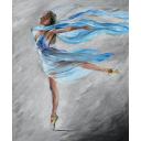 Gallery value USD15700 BALLERINA - PALETTE KNIFE Oil Painting On Canvas By Leonid Afremov