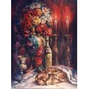 CANDLES OF SHABAT - PALETTE KNIFE Oil Painting On Canvas By Leonid Afremov