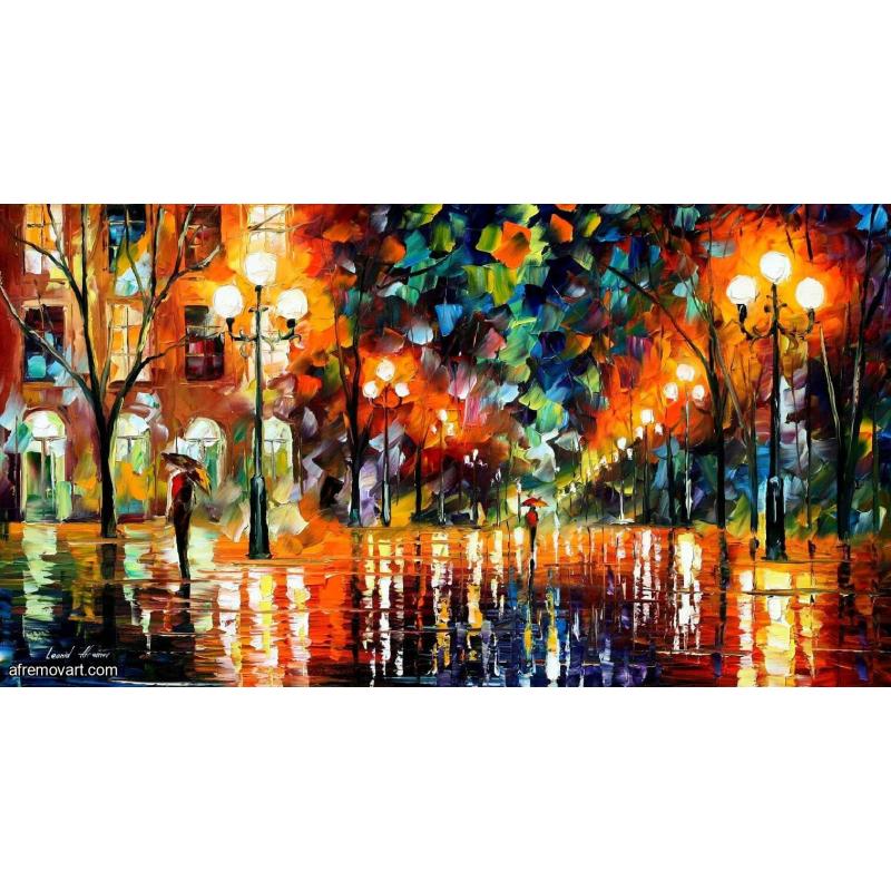 THE SPECTRUM FOR HAPPINESS oil painting by Leonid Afremov Retail value $8800