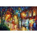 Gallery value USD18200 CHILL ENERGY - PALETTE KNIFE Oil Painting On Canvas By Leonid Afremov