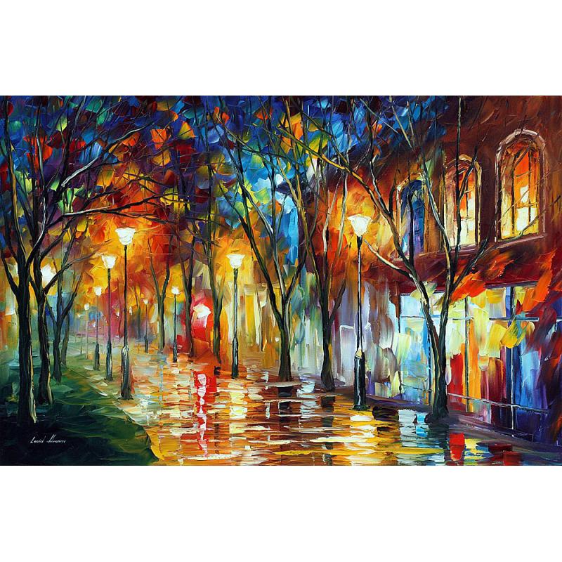 Gallery value USD18200 CHILL ENERGY - PALETTE KNIFE Oil Painting On Canvas By Leonid Afremov