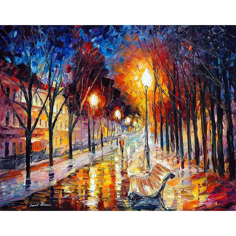 CONTEMPLATION - PALETTE KNIFE Oil Painting On Canvas By Leonid Afremov