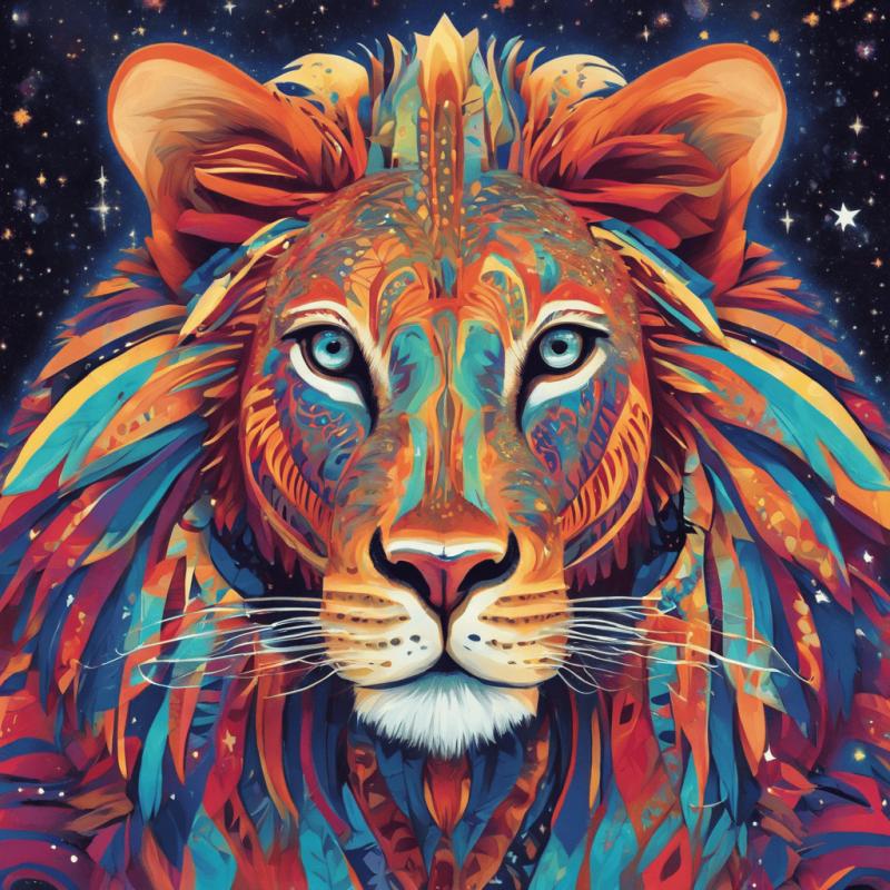 COSMIC LION ABLAZE