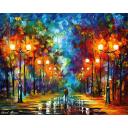 Gallery value USD8900 END OF WINTER DAY - PALETTE KNIFE Oil Painting On Canvas By Leonid Afremov