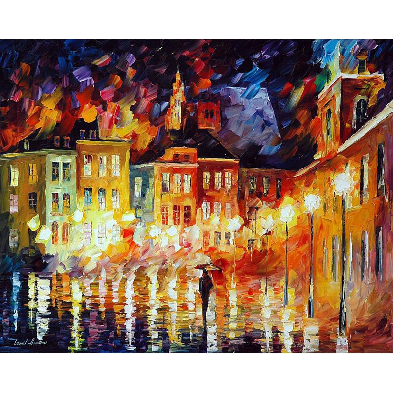 Gallery value USD8400 HOME - COMING - PALETTE KNIFE Oil Painting On Canvas By Leonid Afremov