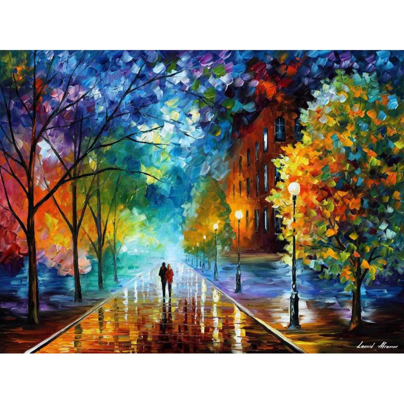 FRESHNESS OF COLD oil painting by Leonid Afremov Retail value $1699