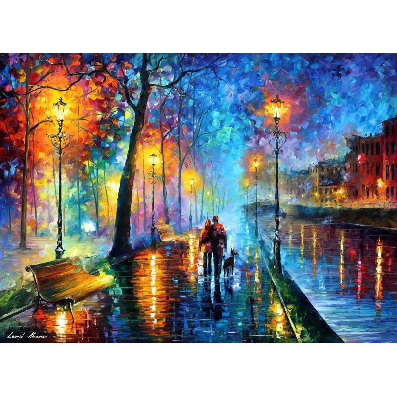 MELODY OF THE NIGHT oil painting by Leonid Afremov Retail value $10399