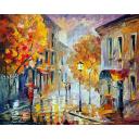 Gallery value USD15900 ETUDE IN RED - PALETTE KNIFE Oil Painting On Canvas By Leonid Afremov