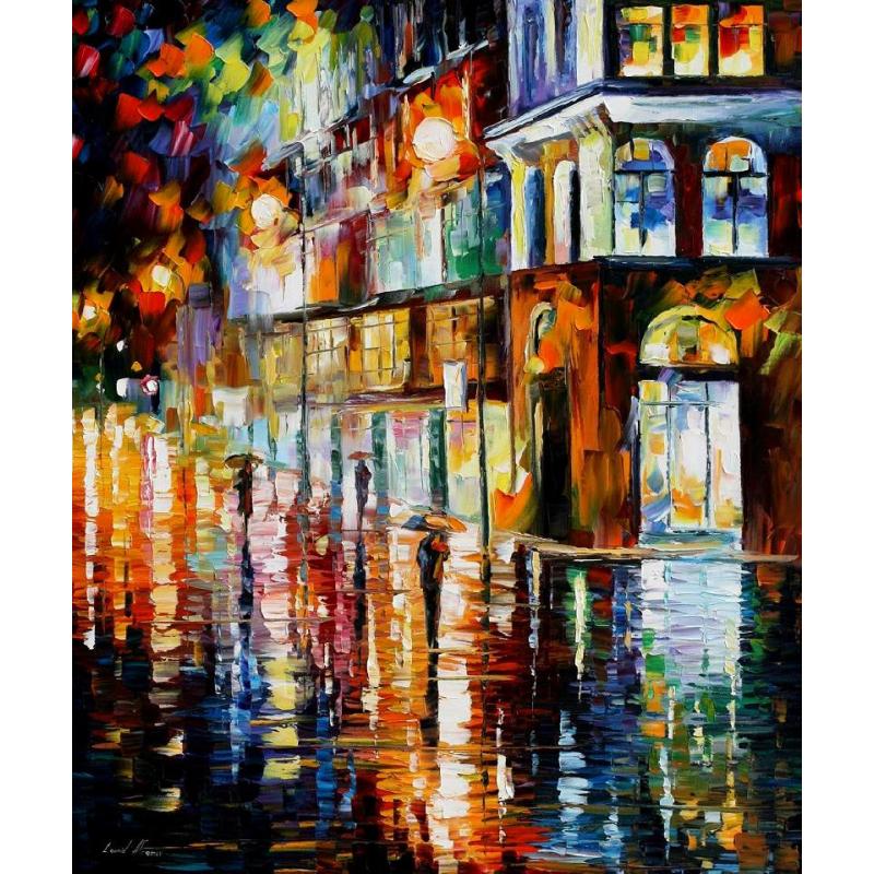 Gallery value USD7600 WEST PALM BEACH - CITY PLACE AREA - PALETTE KNIFE Oil Painting On Canvas By Leonid Afremov