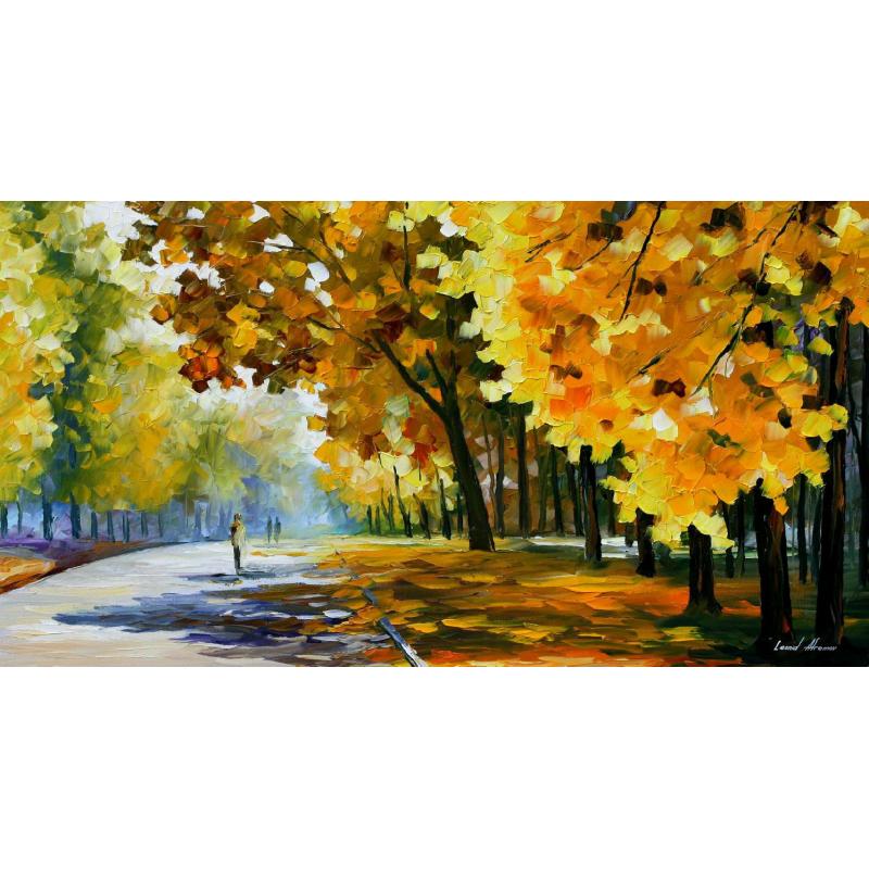 Gallery value USD9700 MORNING MOOD - PALETTE KNIFE Oil Painting On Canvas By Leonid Afremov