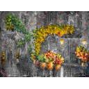 NIGHT GARDEN B&W oil painting by Leonid Afremov Retail value $9700