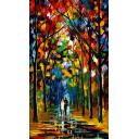 Gallery value USD18500 LOVE VIBRATIONS - PALETTE KNIFE Oil Painting On Canvas By Leonid Afremov