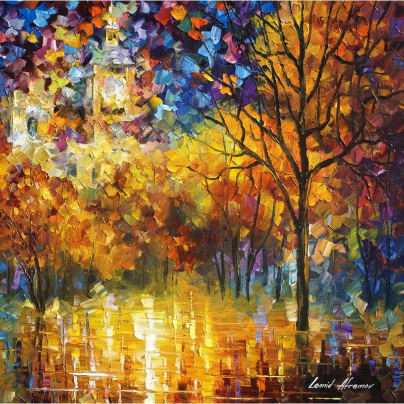 Gallery value USD17700 LONDON , SAINT JAMES PARK , PART  2 - PALETTE KNIFE Oil Painting On Canvas By Leonid Afremov