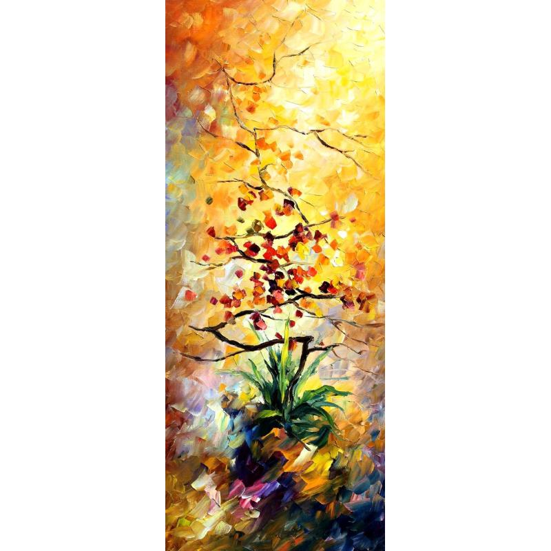 Gallery value USD8000 TREE - PALETTE KNIFE Oil Painting On Canvas By Leonid Afremov