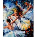 Gallery value BEFORE THE PERFORMANCE - PALETTE KNIFE Oil Painting On Canvas By Leonid Afremov