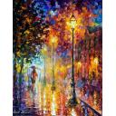 Gallery value USD17100 DREAM ON - PALETTE KNIFE Oil Painting On Canvas By Leonid Afremov