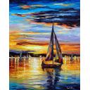 Gallery value USD17000 INSIDE SEA'S CRADLE - PALETTE KNIFE Oil Painting On Canvas By Leonid Afremov