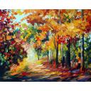 Gallery value USD16200 SWEET FALL - PALETTE KNIFE Oil Painting On Canvas By Leonid Afremov