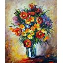 Gallery value USD19700 VALENTINEÕS DAY - PALETTE KNIFE Oil Painting On Canvas By Leonid Afremov