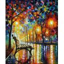 Gallery value USD13800 THE LONELINESS OF AUTUMN - PALETTE KNIFE Oil Painting On Canvas By Leonid Afremov