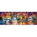 Gallery value USD11200 YACHT - PALETTE KNIFE Oil Painting On Canvas By Leonid Afremov