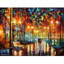 Gallery value USD18900 RAIN'S RUSTLE  - PALETTE KNIFE Oil Painting On Canvas By Leonid Afremov