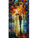 Gallery value USD13700 TOWARD LOVE - PALETTE KNIFE Oil Painting On Canvas By Leonid Afremov