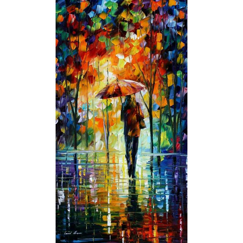 Gallery value USD13700 TOWARD LOVE - PALETTE KNIFE Oil Painting On Canvas By Leonid Afremov