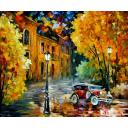 Gallery value USD19000 TOWN - PALETTE KNIFE Oil Painting On Canvas By Leonid Afremov