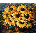 Gallery value USD14900 SUNNY BOUQUET - PALETTE KNIFE Oil Painting On Canvas By Leonid Afremov