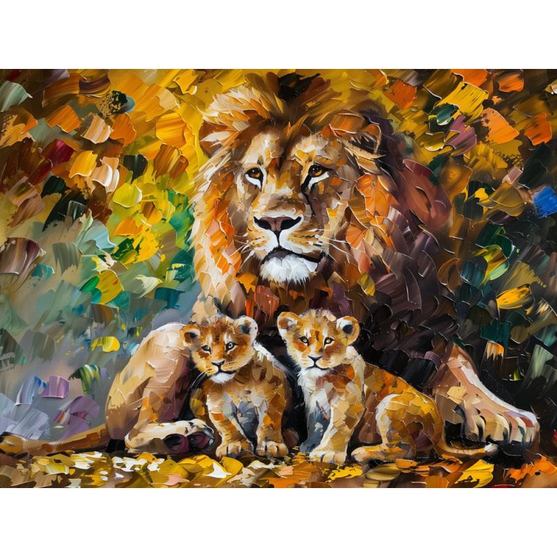 Gallery value USD12100 KING'S HEIR - PALETTE KNIFE Oil Painting On Canvas By Leonid Afremov