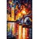 Gallery value USD19400 LONDON - PALETTE KNIFE Oil Painting On Canvas By Leonid Afremov