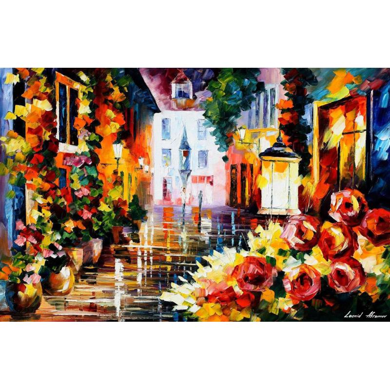 LOVELY STREET OF FLOWERS