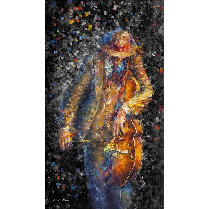 Gallery value USD18200 MISTY MUSIC - PALETTE KNIFE Oil Painting On Canvas By Leonid Afremov