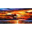 Gallery value USD11000 MORNING AFTER THE STORM - PALETTE KNIFE Oil Painting On Canvas By Leonid Afremov