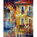 NIGHT OF DISAPPOINTMENTS - PALETTE KNIFE Oil Painting On Canvas By Leonid Afremov